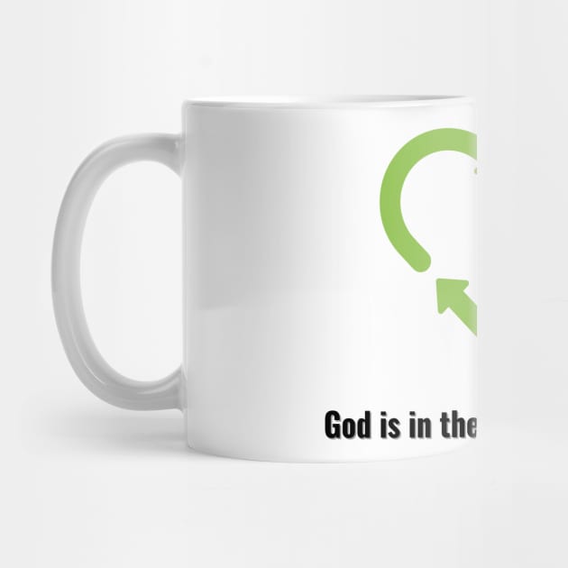 God is in the recycling business V2 Black Lettering by Family journey with God